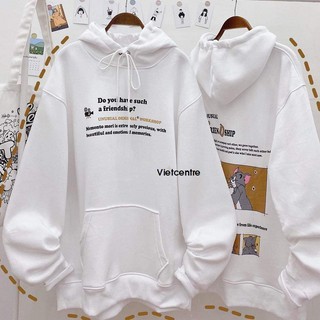 Áo Khoác Hoodie Form Rộng TO.M VÀ JE.RY Unisex Hot Trend - VIETCENTRE