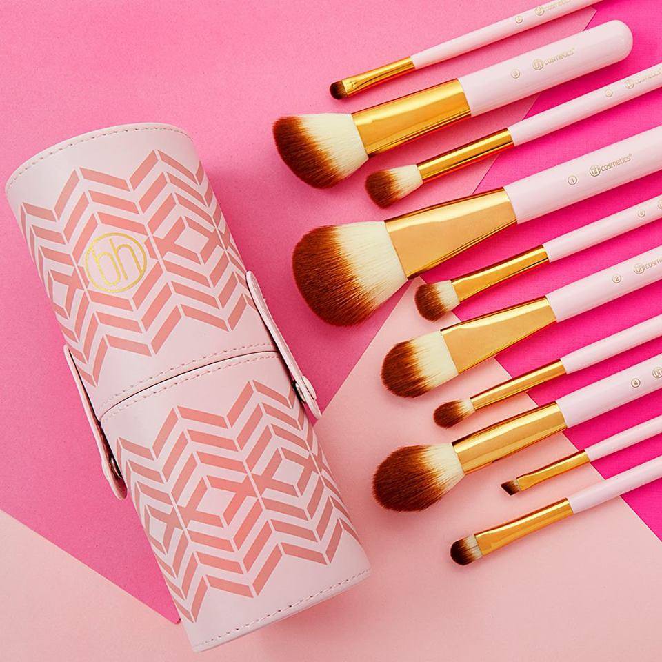 Bộ 10 Cọ BH Cosmetics Pink Perfection - 10 Piece Brush Set