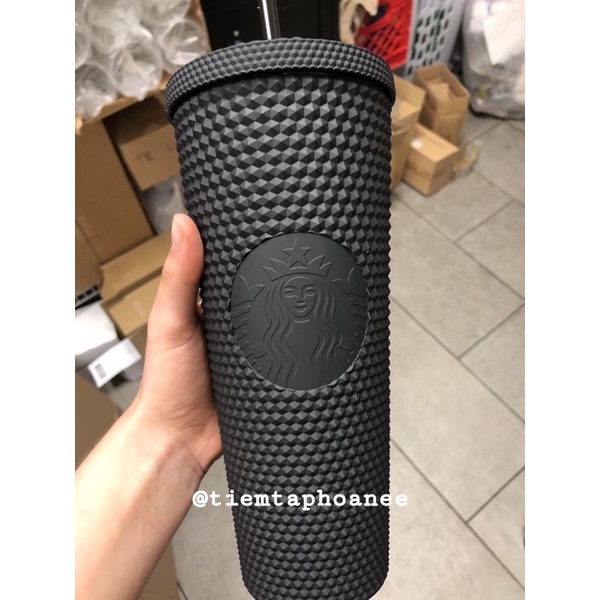 Cốc/Ly nước Starbucks 24Oz Studded Cup chất liệu nhựa sillicon hàng cao cấp starbuck