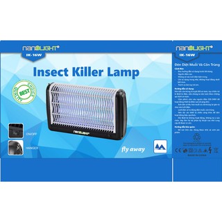 Đèn Diệt Muỗi và Côn Trùng Nanolight IK-16W (Hàng chính hãng bảo hành)
