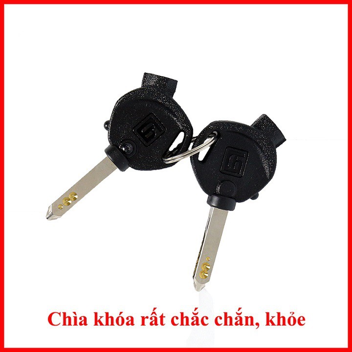 Ổ Khóa Xe Máy 6 Cạnh Wave Rs 100cc, Wave S 100cc Khóa chống trộm Chất Lượng Cao Bảo Hành 12 Tháng