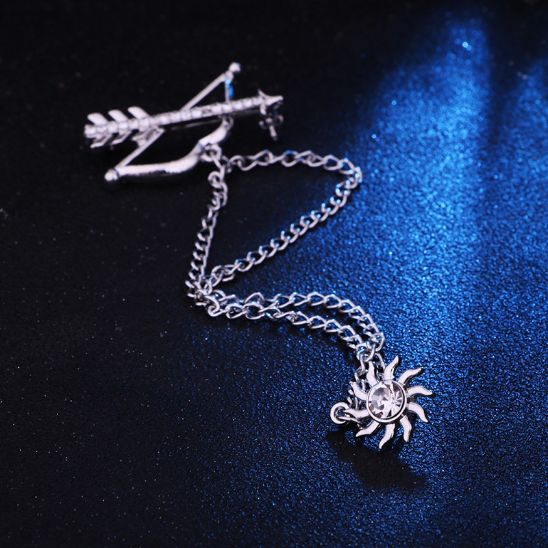 EFAN Bán Chạy Trâm Cài Áo Khoác Dây Xích Tua Rua Hình Cung Thủ Myth Archery Cho Nam