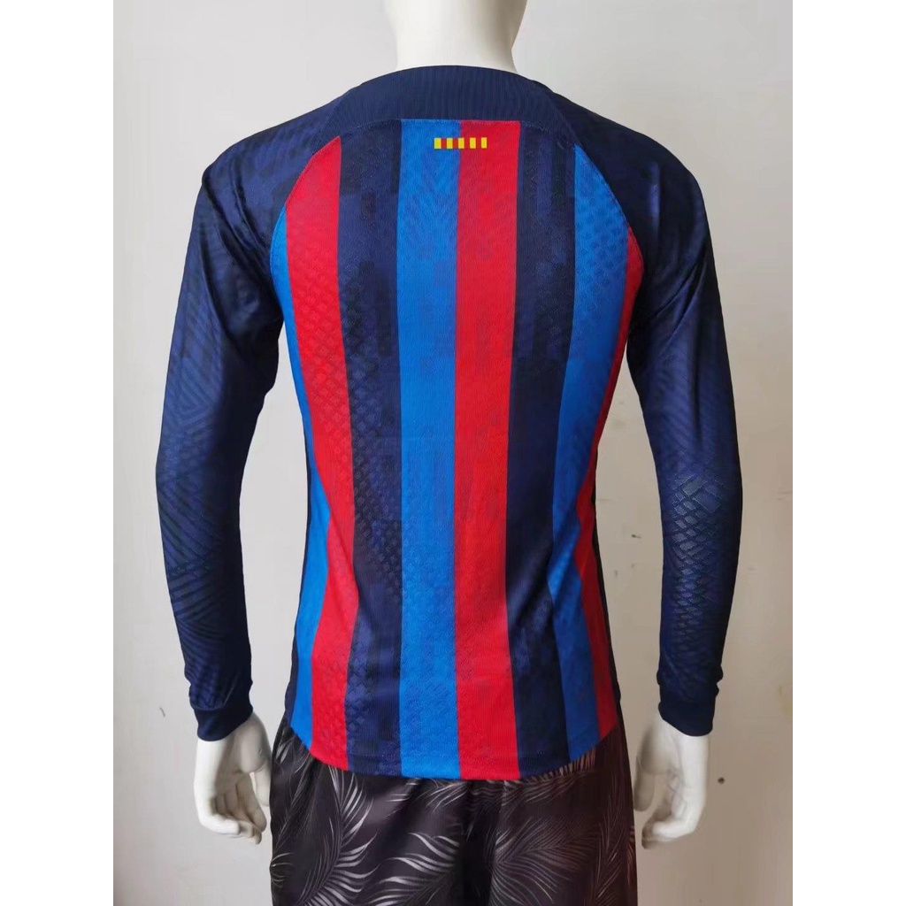 Áo Thun Bóng Đá Dài Tay Đội Tuyển Barcelona Số 22 23