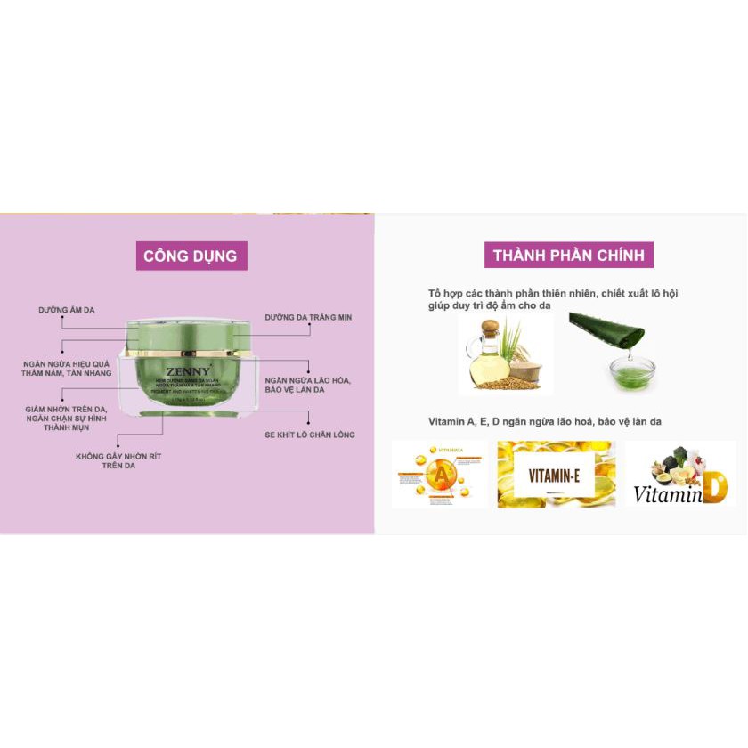 Kem Zenny Chính Hãng Ban Đêm