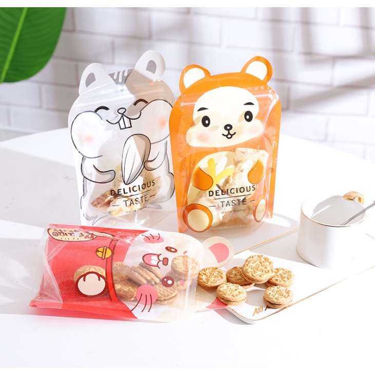 Túi zipper cookie/nougat 3D (link set 47-50c)