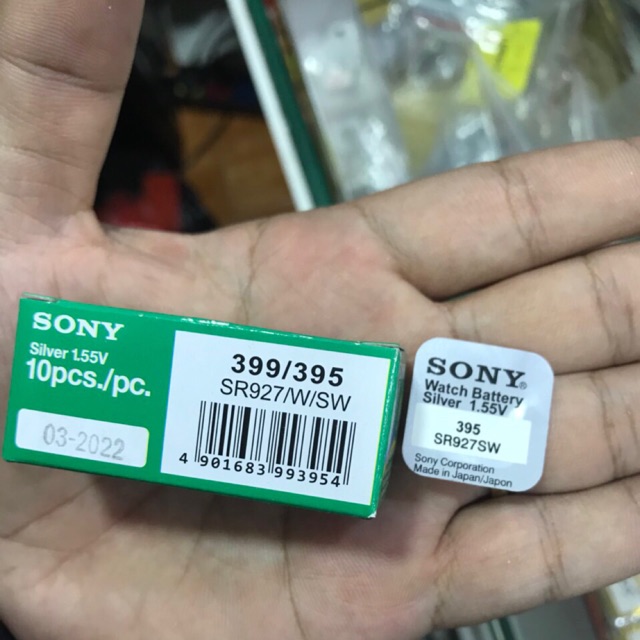 Viên pin đồng hồ  Sony 395 SR927SW - pin sony 927 - 395 vỉ 1 viên chính hãng