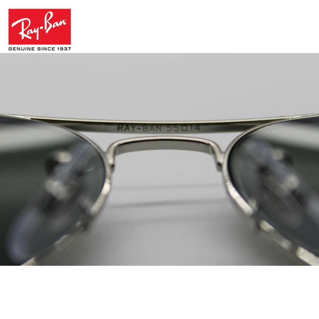 Kính Mát Ray / Ban Aviator 3025 Rb 3025 W3275 55mm Khung Bạc