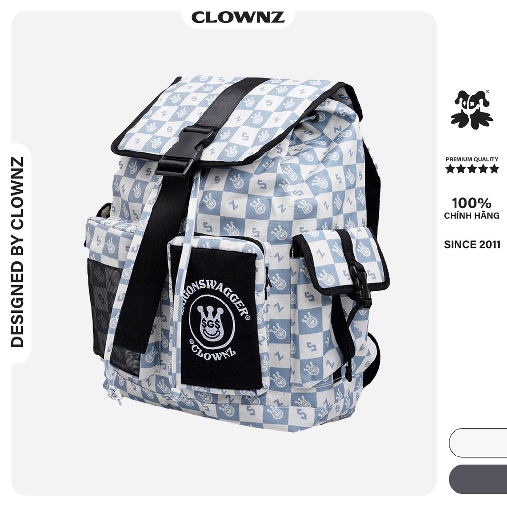 Balo thời trang local brand phong cách unisex ClownZ x SGS Backpack