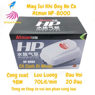 Máy sục sủi khí oxy atman hp-8000 48w cho hồ cá cảnh hp8000
