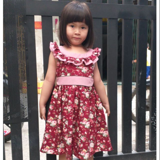 Đầm phối siêu xinh sise :2 cho bé từ 12kg đến 15kg