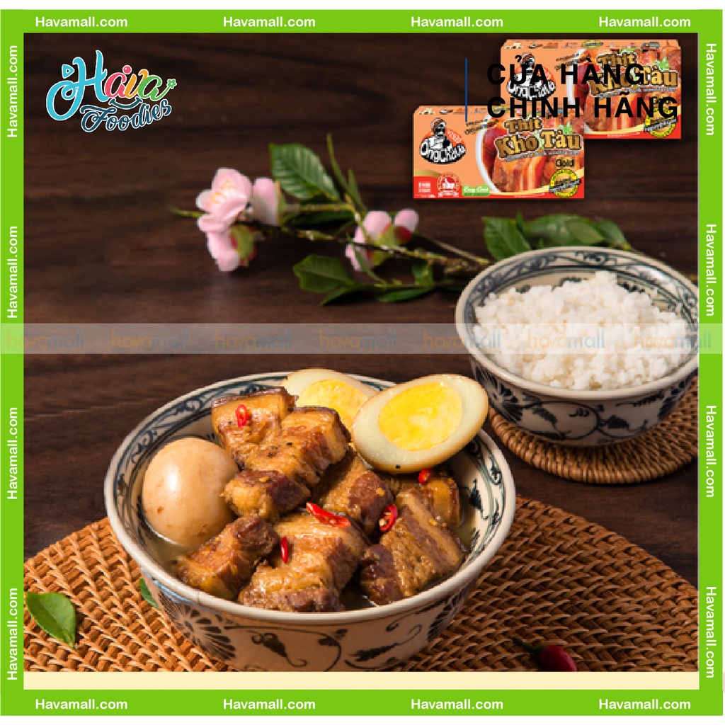 [HÀNG CHÍNH HÃNG] Viên Gia Vị Thịt Kho Tàu Ông Chà Và (6 Viên) 126gr