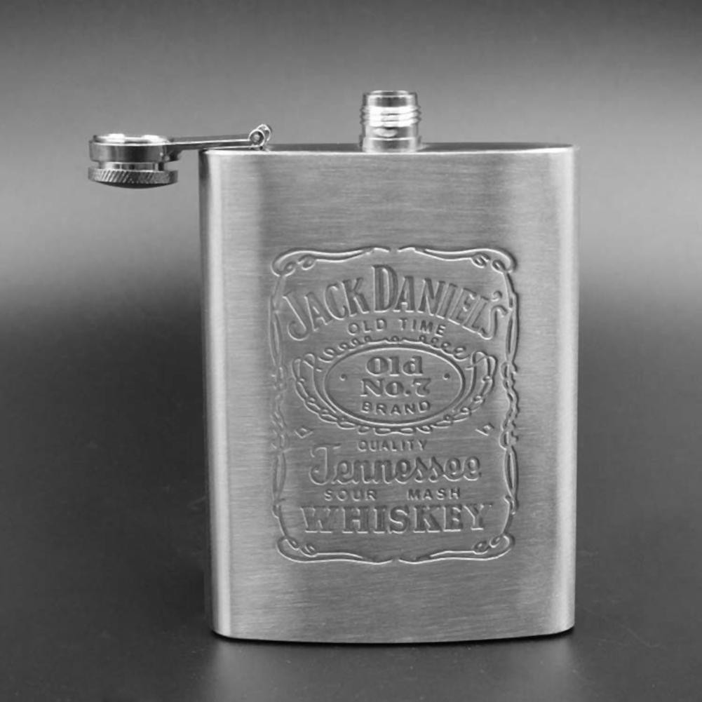 Bình đựng rượu bằng thép không gỉ 8oz kèm phụ kiện | BigBuy360 - bigbuy360.vn