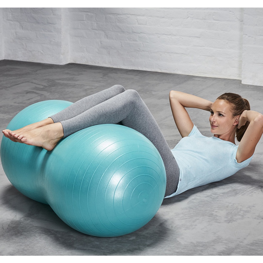 Bóng tập Yoga hình củ lạc tiện dụng, hỗ trợ tập yoga, thể dục tại nhà, văn phòng