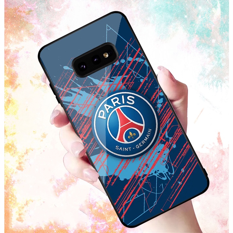 Ốp Lưng SAMSUNG GALAXY S10, S10 PLUS, S10 E, S10 5G, S10 LITE mặt kính cường lực cao cấp In hình Câu Lạc Bộ Bóng Đá