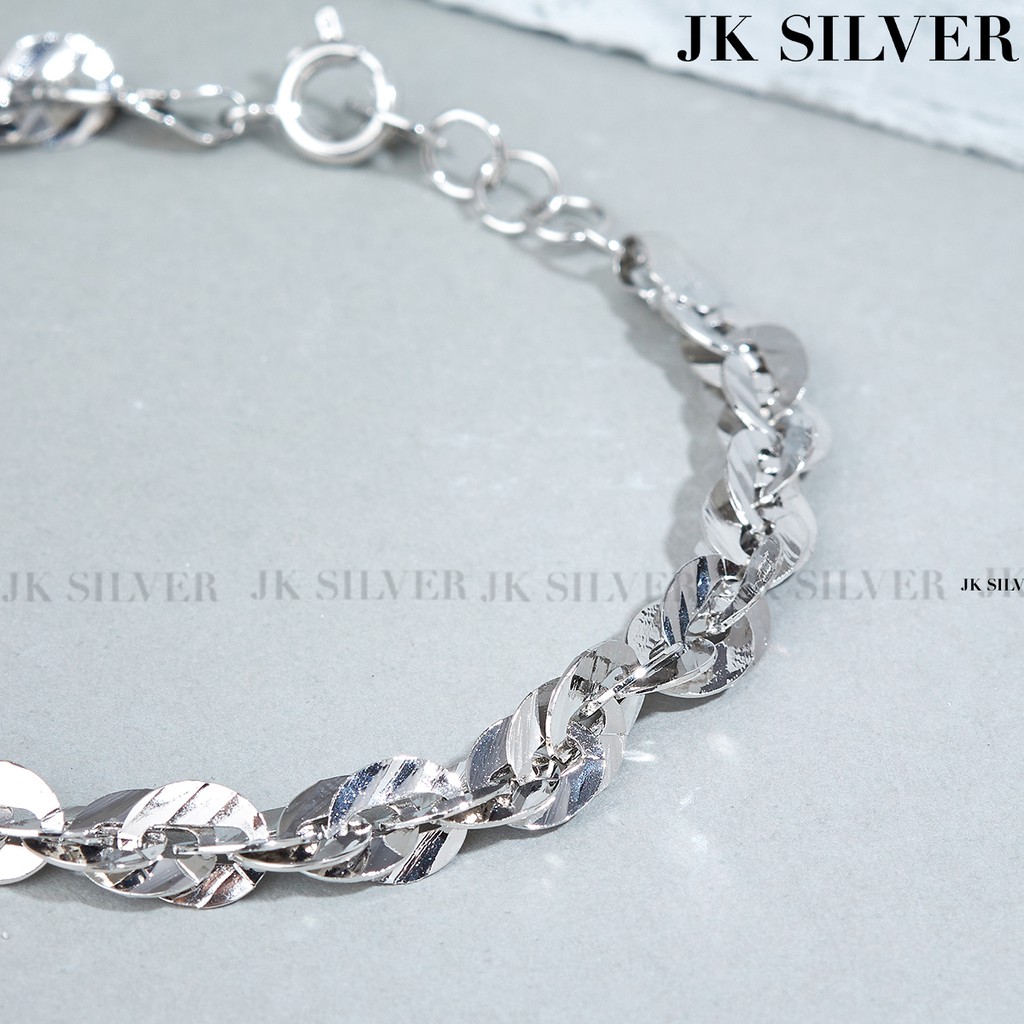 Lắc tay nữ dập máy cao cấp mạ vàng thật 18K JK Silver | BigBuy360 - bigbuy360.vn