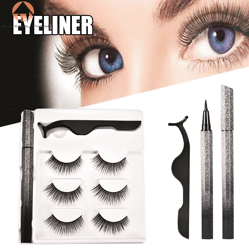 Set 3 cặp miếng dán lông mi chống nước lâu trôi tự dính có thể tái sử dụng cho nữ
 | BigBuy360 - bigbuy360.vn