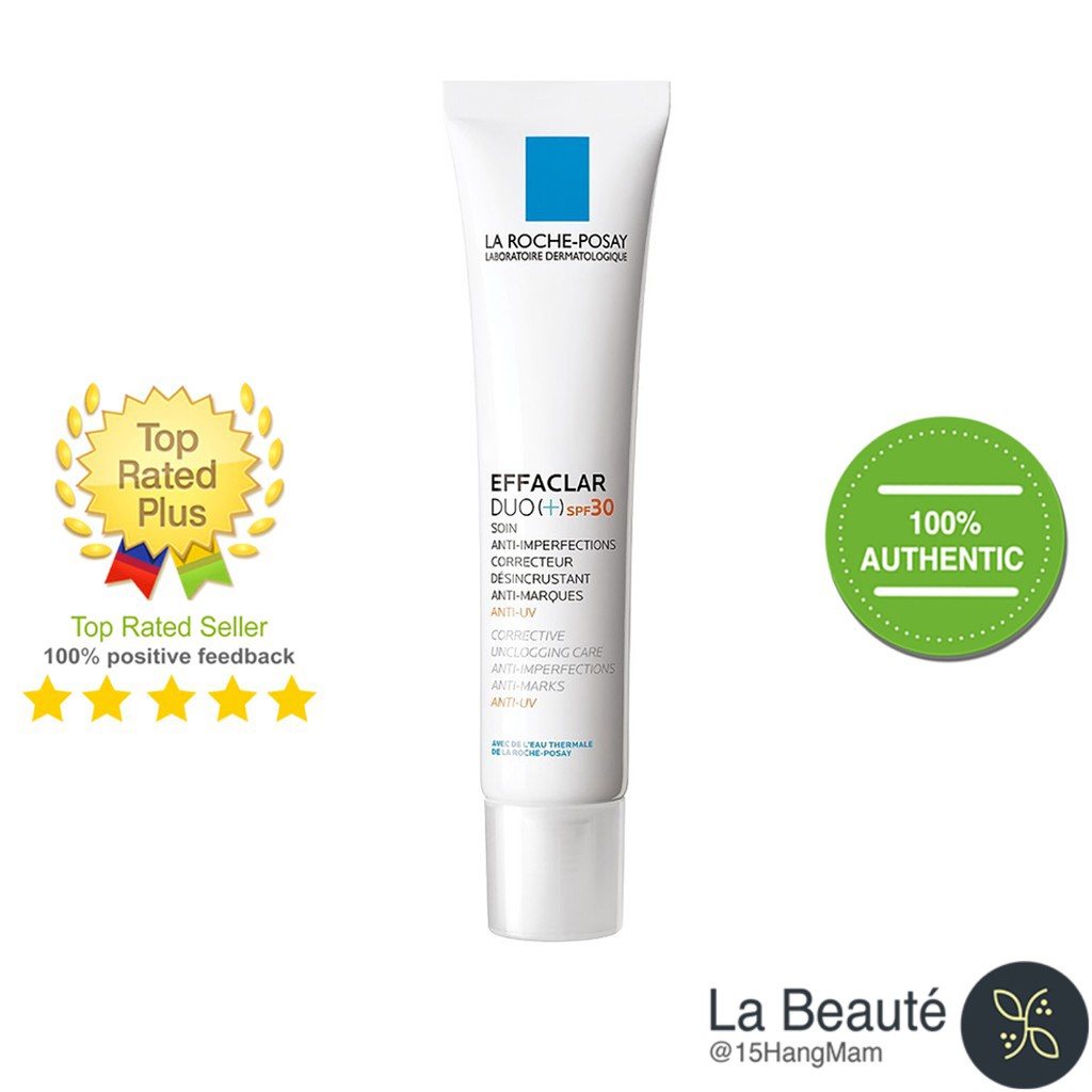 La Roche-Posay Effaclar Duo+ SPF30 - Kem Giảm Mụn Ban Ngày Có Chỉ Số Chống Nắng 40ml