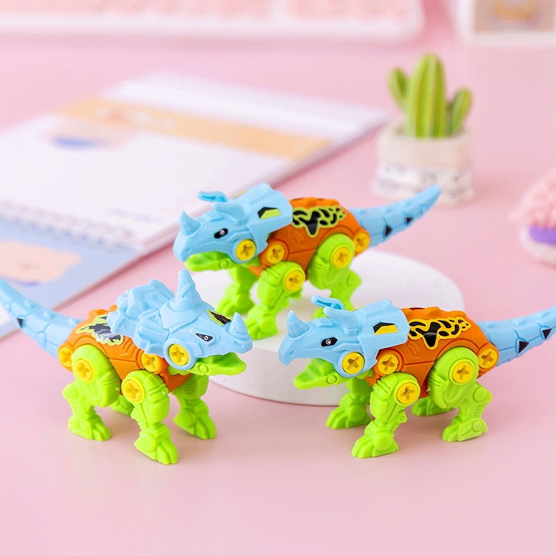 [Đồ chơi lắp ráp] Đồ chơi khủng long lắp ráp DIY kèm tua vít, phát triển tư duy sáng tạo cho bé