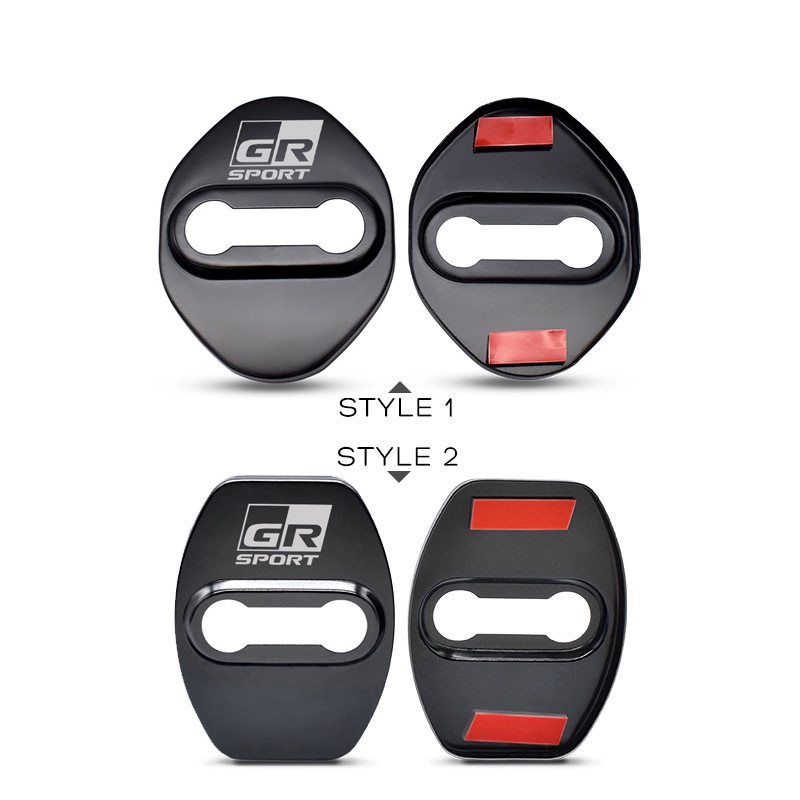 Khóa cửa ô tô Nắp đậy trang trí Bảo vệ Cờ biểu tượng Trường hợp cho phụ kiện Toyota GR Sport Corolla Avensis Yaris