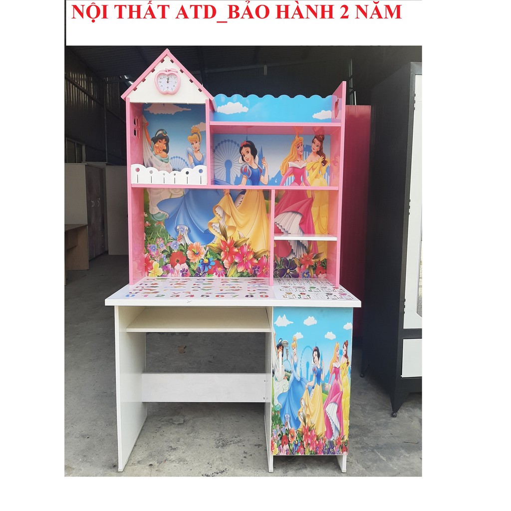 Bàn học sinh trẻ em doremon, kitty, công chúa, siêu nhân nhện loại 80cm và 1m | BigBuy360 - bigbuy360.vn