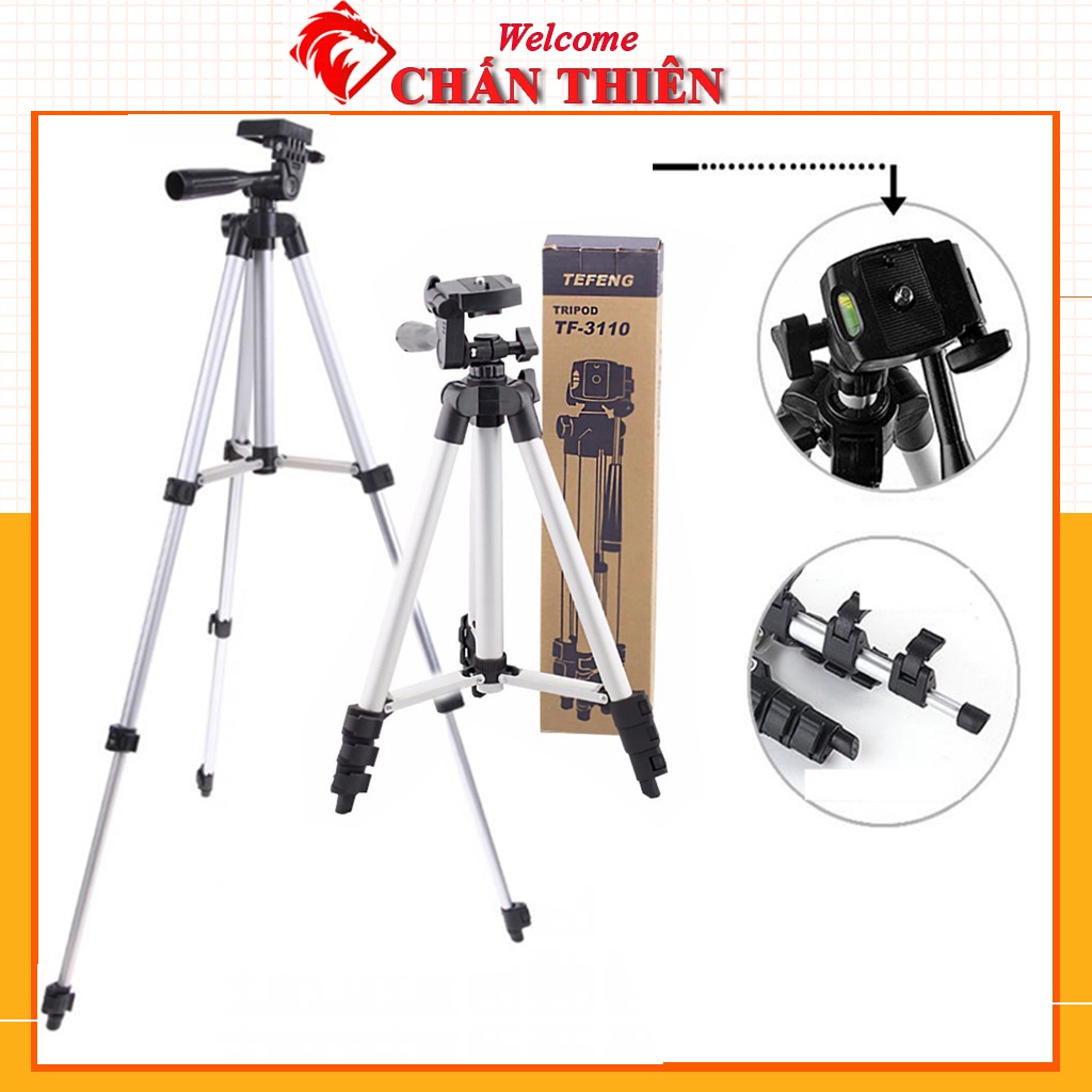 Giá đỡ điện thoại Tripod 3 chân kẹp điện thoại livestreams quay video đa năng Phụ Kiện Chấn THiên