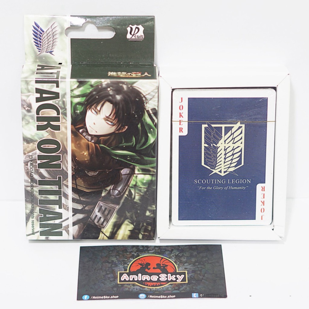 Bài poker Attack On Titan 54 lá - Bài tây Anime ZMS12171