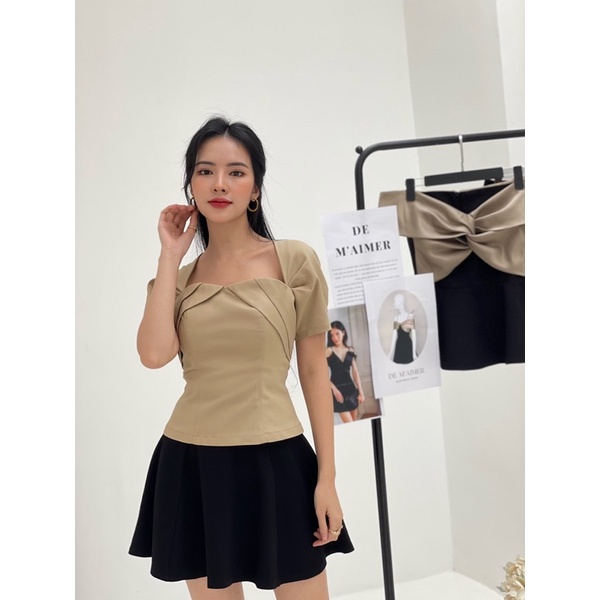 DE M'AIMER Áo Capri chất liệu co giãn tạo phom eo nhỏ cực tốt | BigBuy360 - bigbuy360.vn