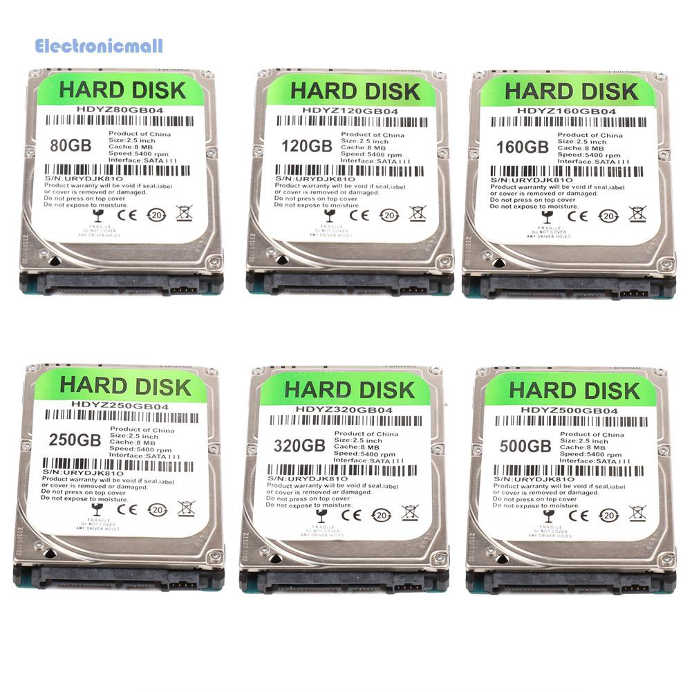 Ổ Cứng Ngoài 3c Ssd 2.5 Inch 5400rpm Sata Iii 80gb 120gb 160gb 250gb 320gb 500gb 750gb Sata3