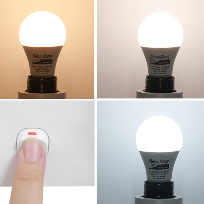 Bóng đèn LED buld Rạng Đông đổi màu RDA60DM