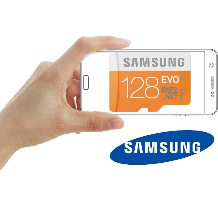 Thẻ nhớ Samsung 128GB – CHÍNH HÃNG – MicroSD SAMSUNG Class10 - Bảo hành 5 năm  – Kèm Adapter