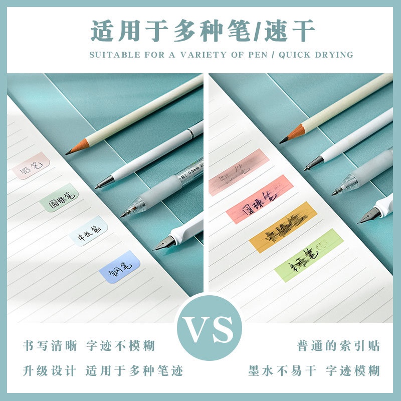 Giấy Ghi Chú Phân Loại Trong Suốt Dạng Dán Màu Dễ Dàng Phân Loại F785