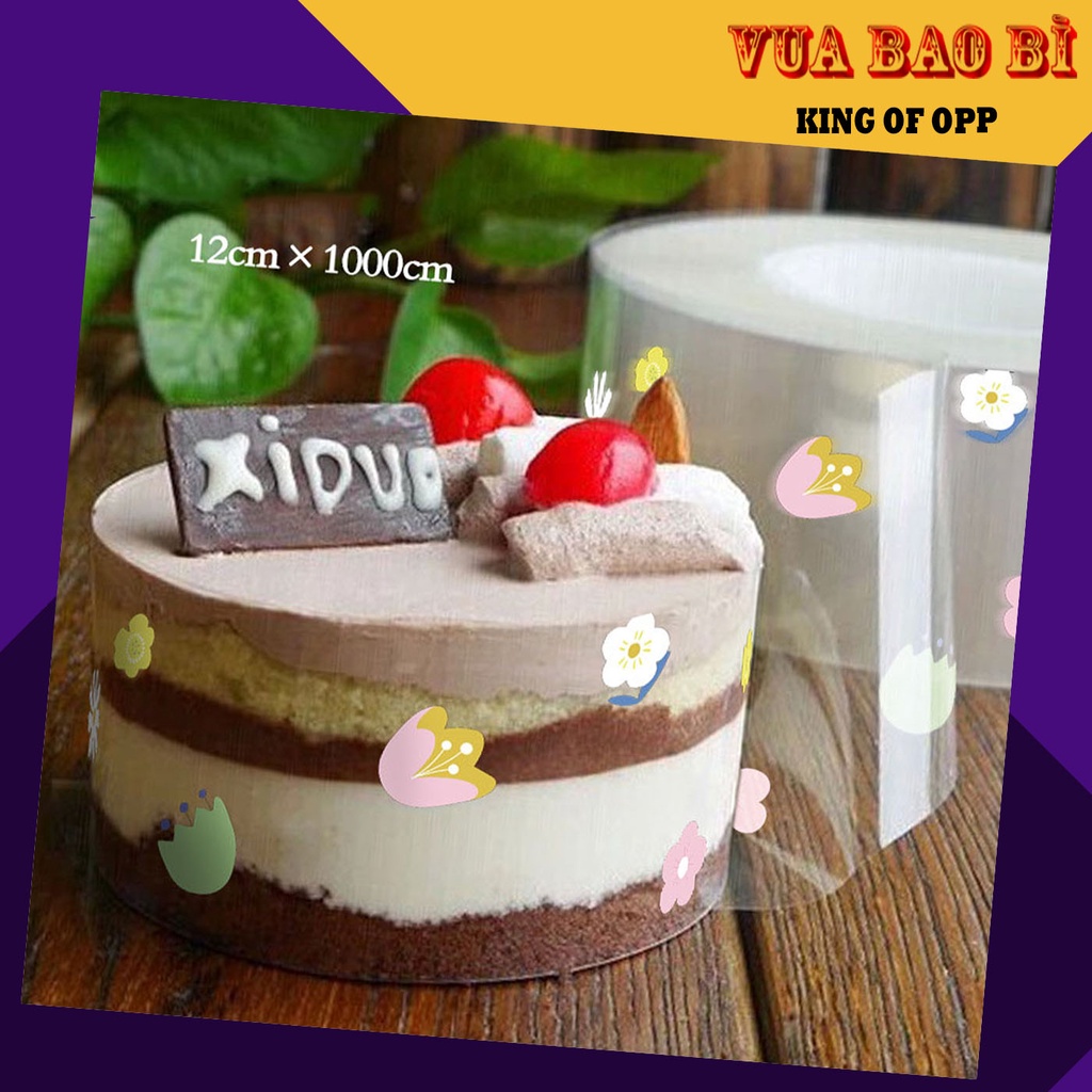 Cuộn mica lót thành bánh mousse,cố định bánh nhiều kích thước - VUA BAO BÌ