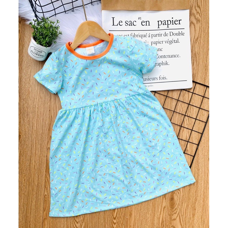 Váy đầm babydoll cotton bé gái size đại thấm hút mồ hôi tốt J394