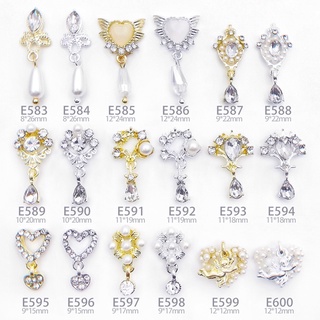 Charm tròn charm dài các mẫu tim, thiên thần nail