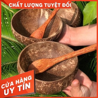Bát gáo dừa, chén gáo dừa mài nhẵn bóng siêu đẹp