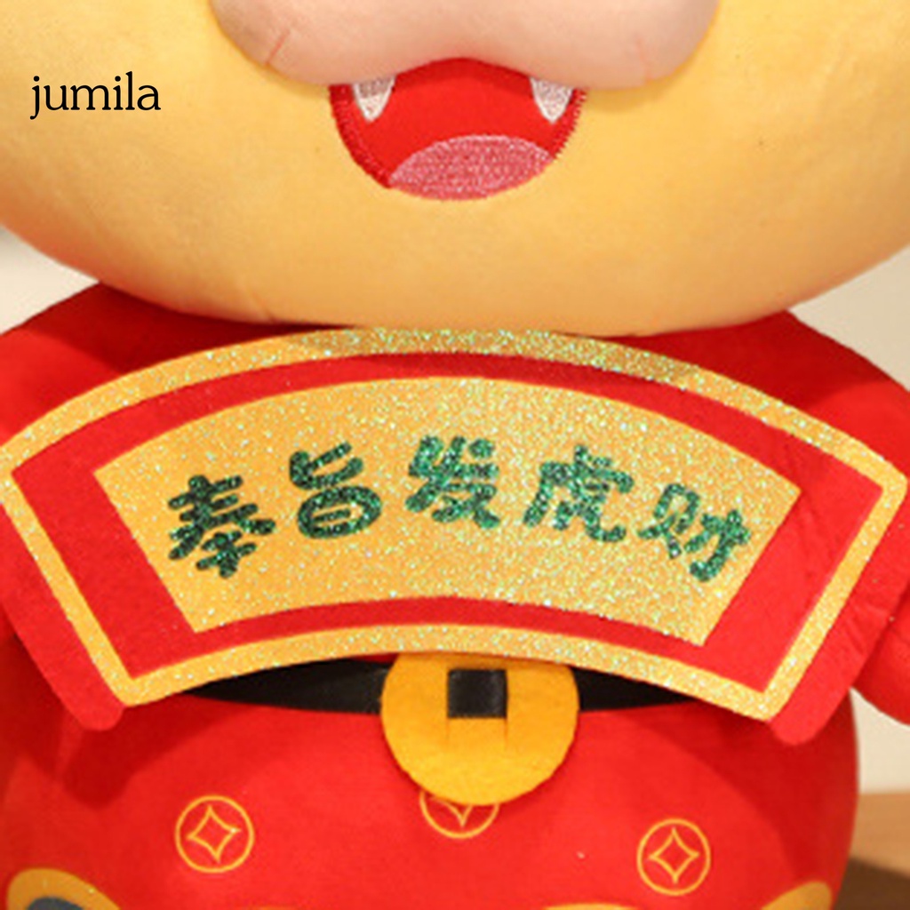 Thú nhồi bông hình con hổ dùng làm đạo cụ chụp ảnh năm mới