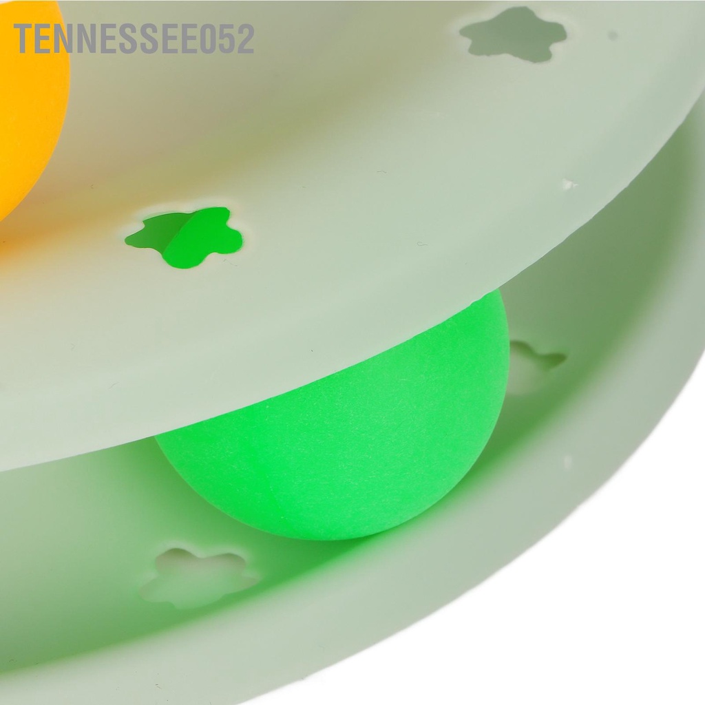 Đồ chơi bàn xoay 3 tầng lăn bóng tương tác dành cho mèo