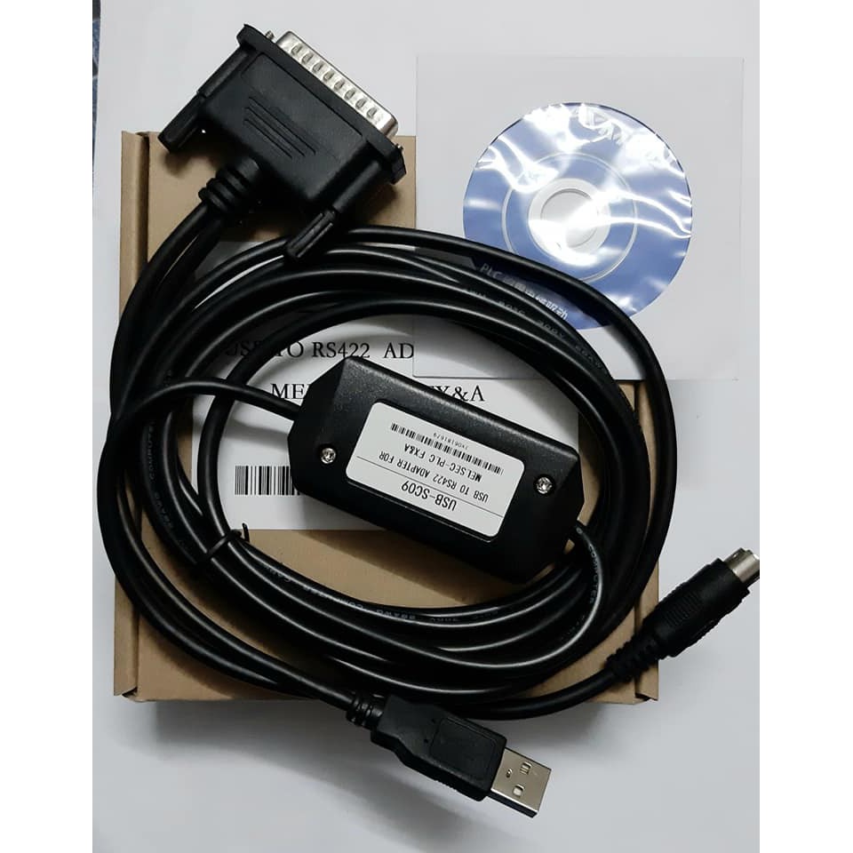 Cáp lập trình USB-SC09 cho PLC Mitsubishi FX-A