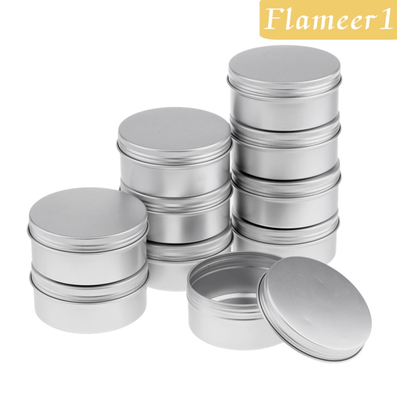 Hũ Thiếc Đựng Mỹ Phẩm 10x 150g Có Nắp Bằng Nhôm Tiện Dụng