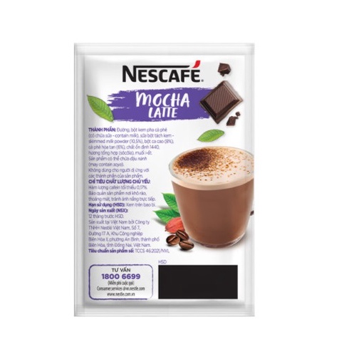 [ELHA Gift] 2 gói mẫu thử sản phẩm NESCAFÉ Mocha Latte