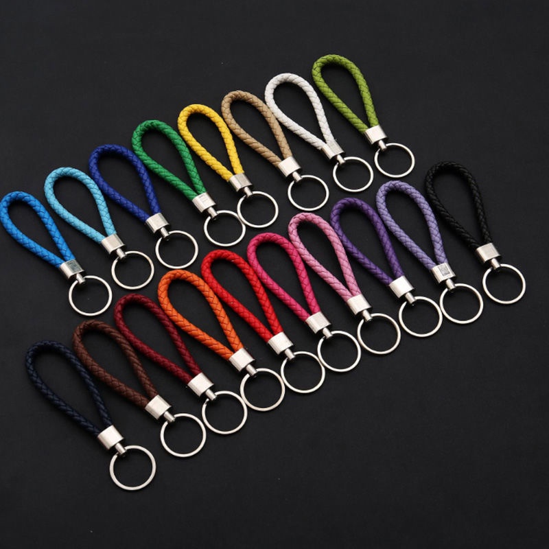 Móc Khóa Dây Da Bện Dễ Thương Cá Tính