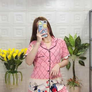 Combo 2 Set lụa hàn mặc nhà