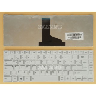 Bàn phím laptop toshiba c800, c840, l840, l845 trắng