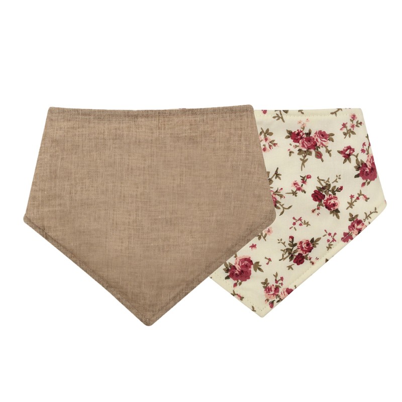 Yếm Ăn In Hoa Xinh Xắn Cho Bé