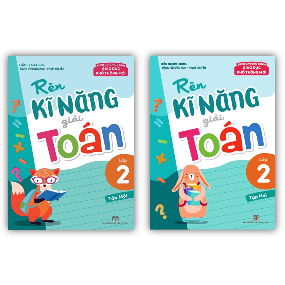 Sách - Combo Rèn Kĩ Năng Giải Toán Lớp 2 ( T1 + T2 ) chương trình mới 2022