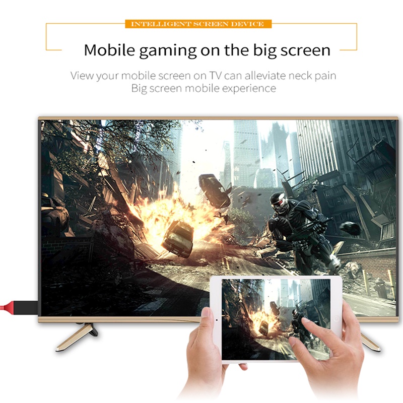 Cáp chuyển đổi HDMI 1080P AV HD TV dài 1m thích hợp cho iPhone ipad/ android