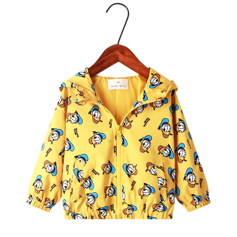 Áo khoác hoodie khóa kéo in họa tiết động vật hoạt hình đáng yêu xinh xắn dành cho bé gái