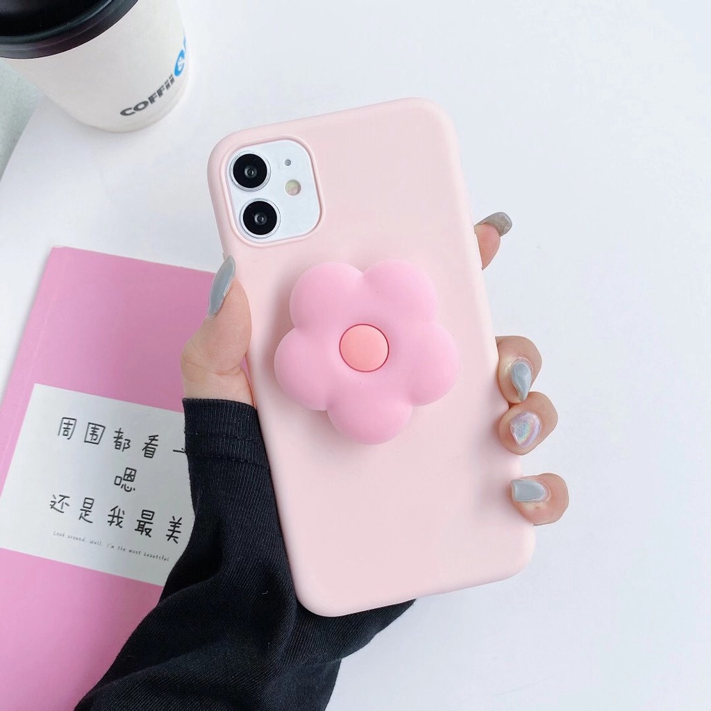 Ốp Điện Thoại Màu Kẹo Có Giá Đỡ Cho Redmi 9T 9C 9A 9 Note 11S 10 PRO 10S 9S 9 8 PRO 7 PRO Xiaomi Mi 11T PRO Poco X3 Poco M3