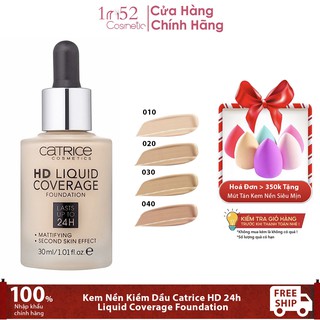 Kem Nền Kiềm Dầu Catrice HD 24h Liquid Coverage Foundation