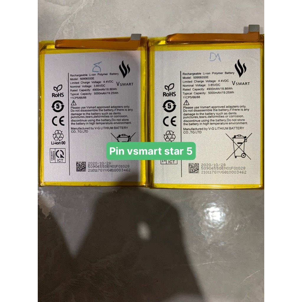 pin zin new điện thoại vsmart star 5 ( pin công ty)